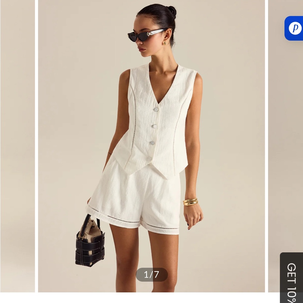 Commense white matching set